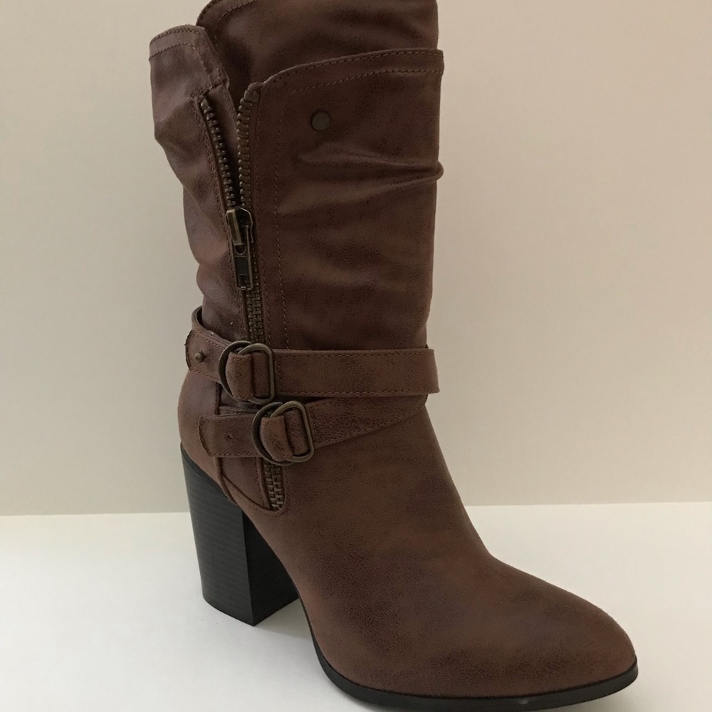 Carlos Paisley Women Mid Calf Brown Boot *NEW*
